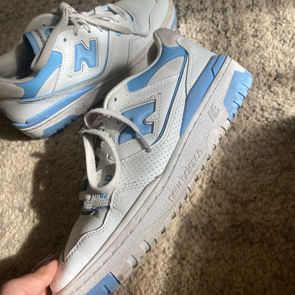 NEW BALANCE 550 WOMENS 8.5 BLUE HAZE + WHITE
